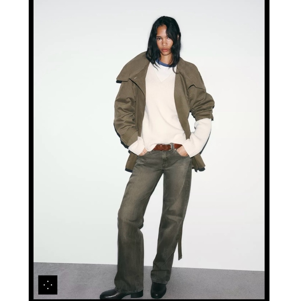 NWT Zara TRF Low Rise Wide Leg Jeans